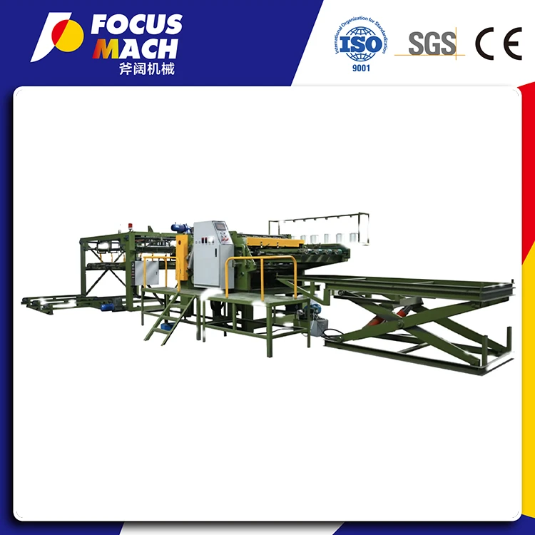 Otomatik plywood fè bwa laparans Jointer Nwayo konpozitè Builder machin ak Siemens Servo Motor